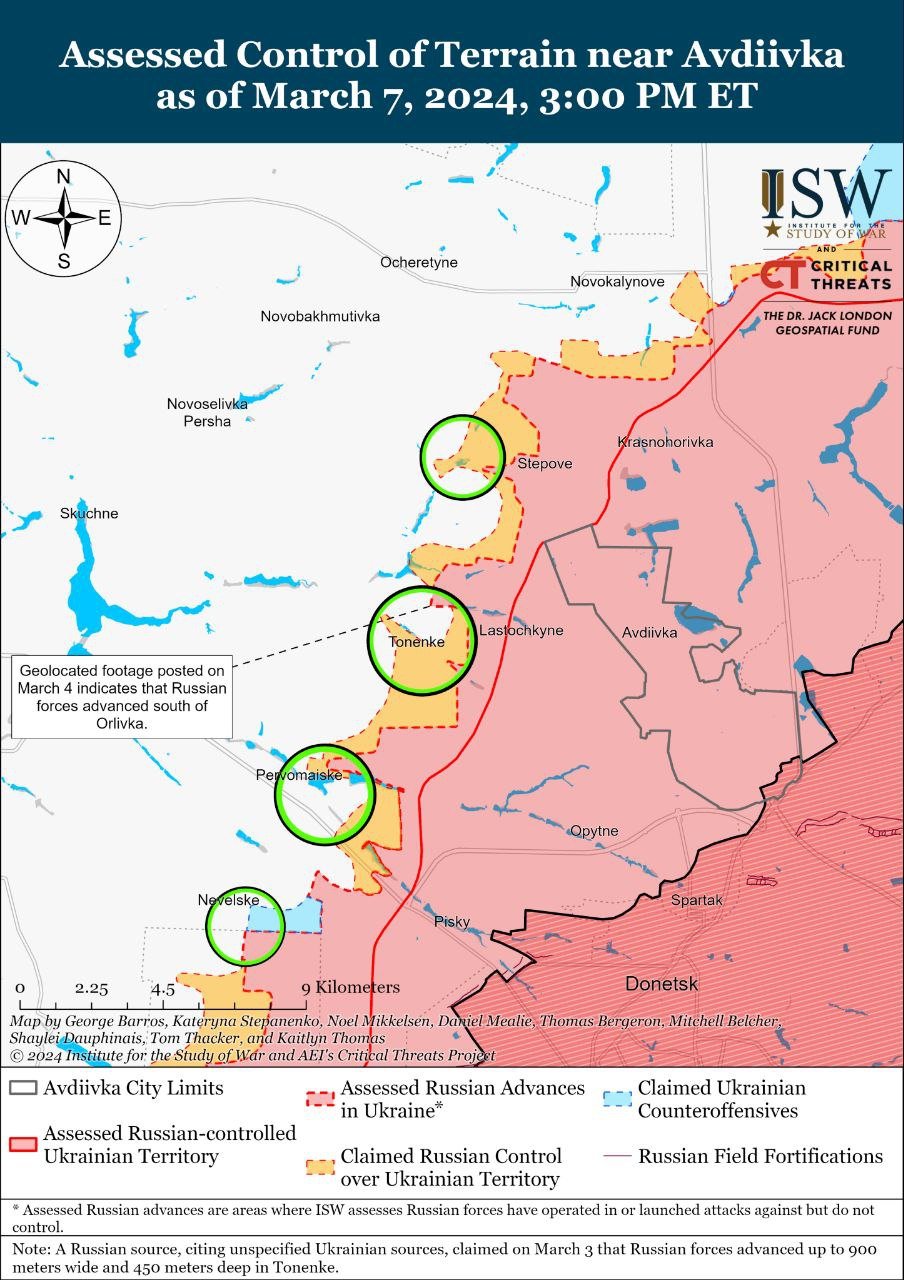 ЗСУ контратакували поблизу Авдіївки в Isw показали карти боїв 