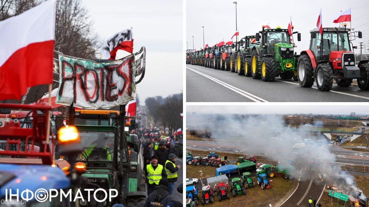 Польские фермеры и протест на КПП