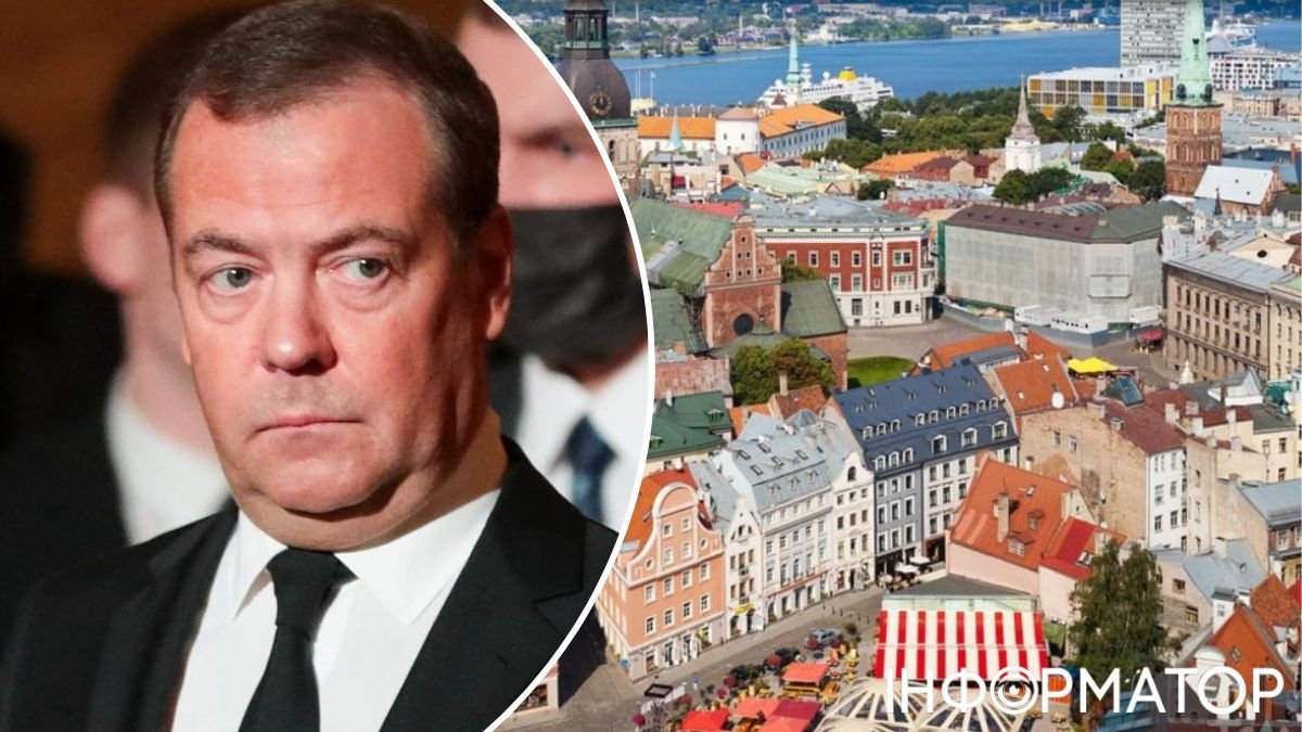 Медведев назвал Латвию "несуществующей страной" и хочет повесить ее президента Ринкевичса