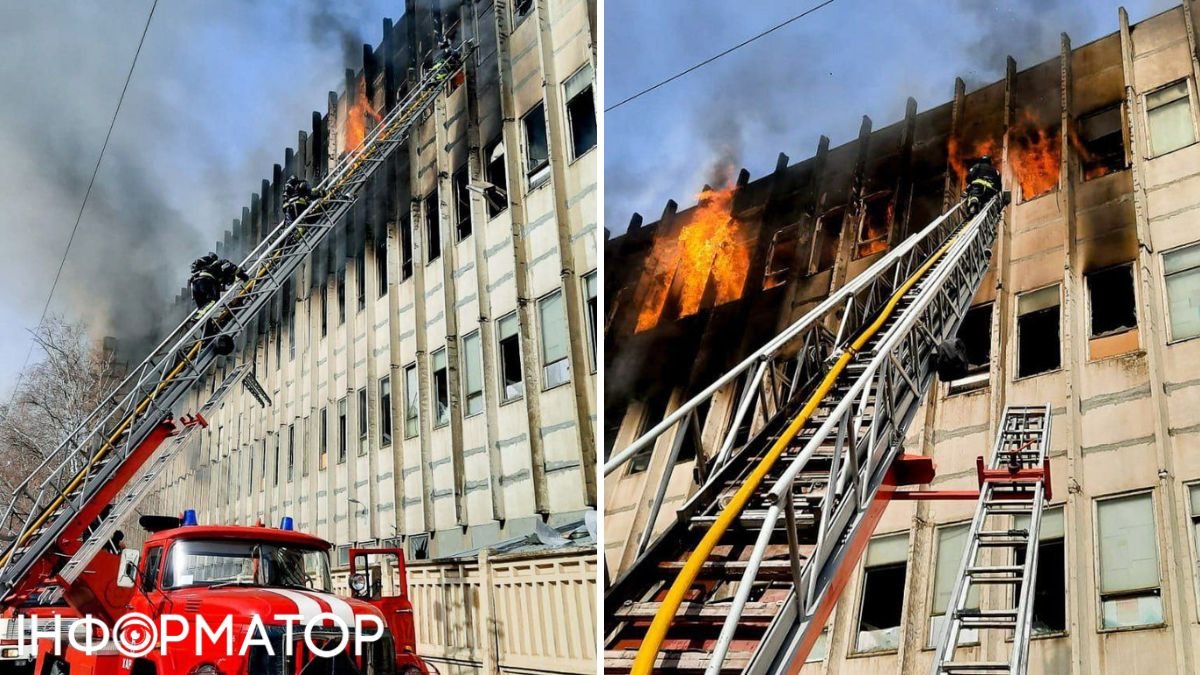 пожар в промзоне Харькова