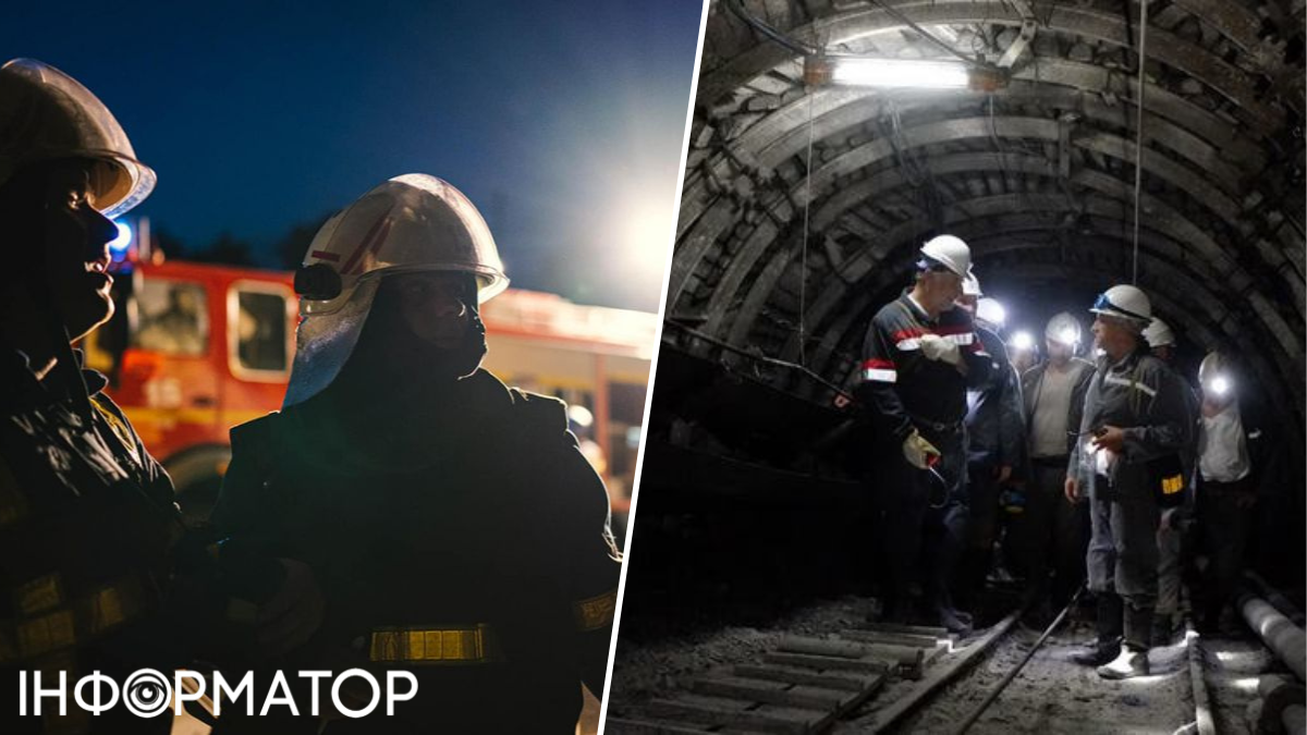 Через знеструмлення у шахтат застрягли понад 1000 робітників. Колаж: Інформатор