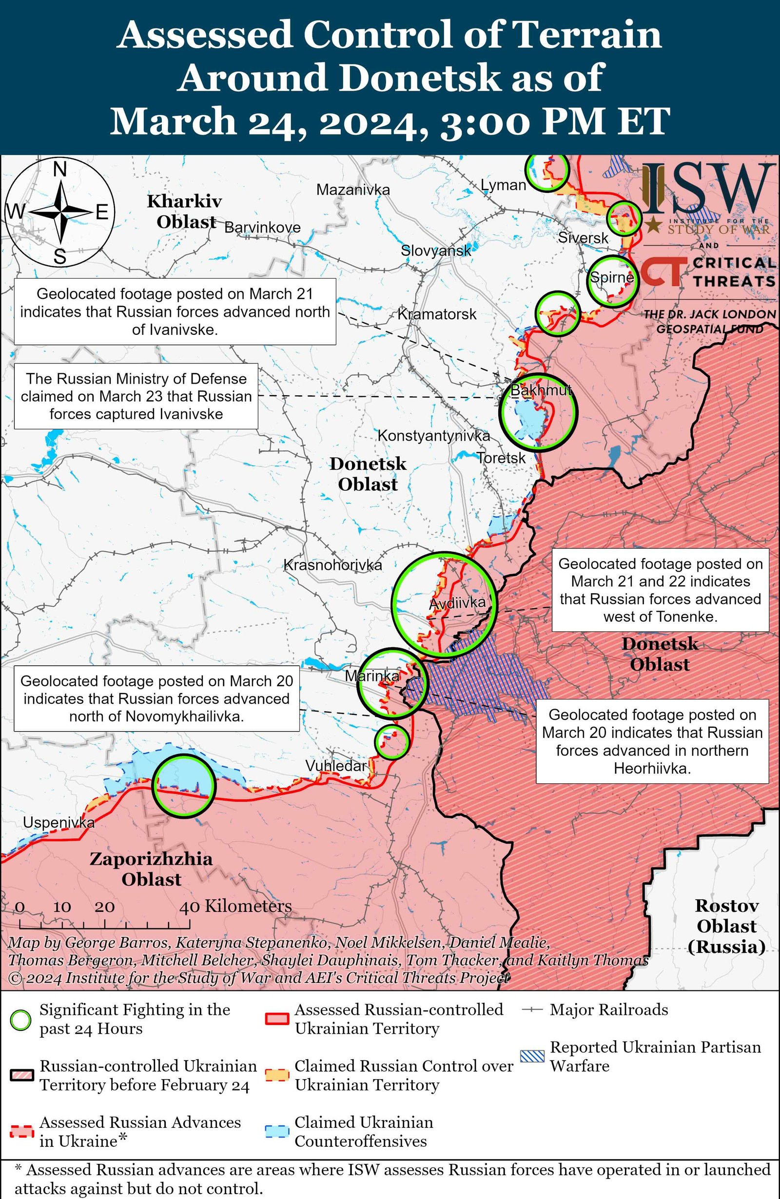 Карта наступления России