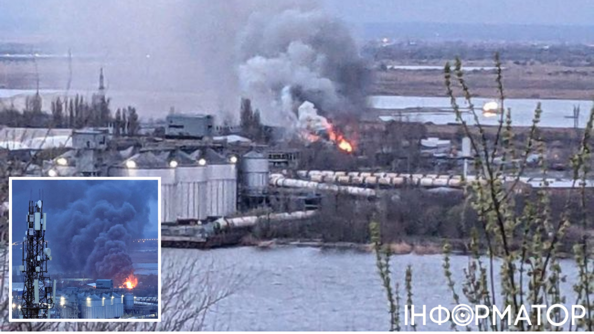 В Ростові пожежа з вибухами на території зернового терміналу