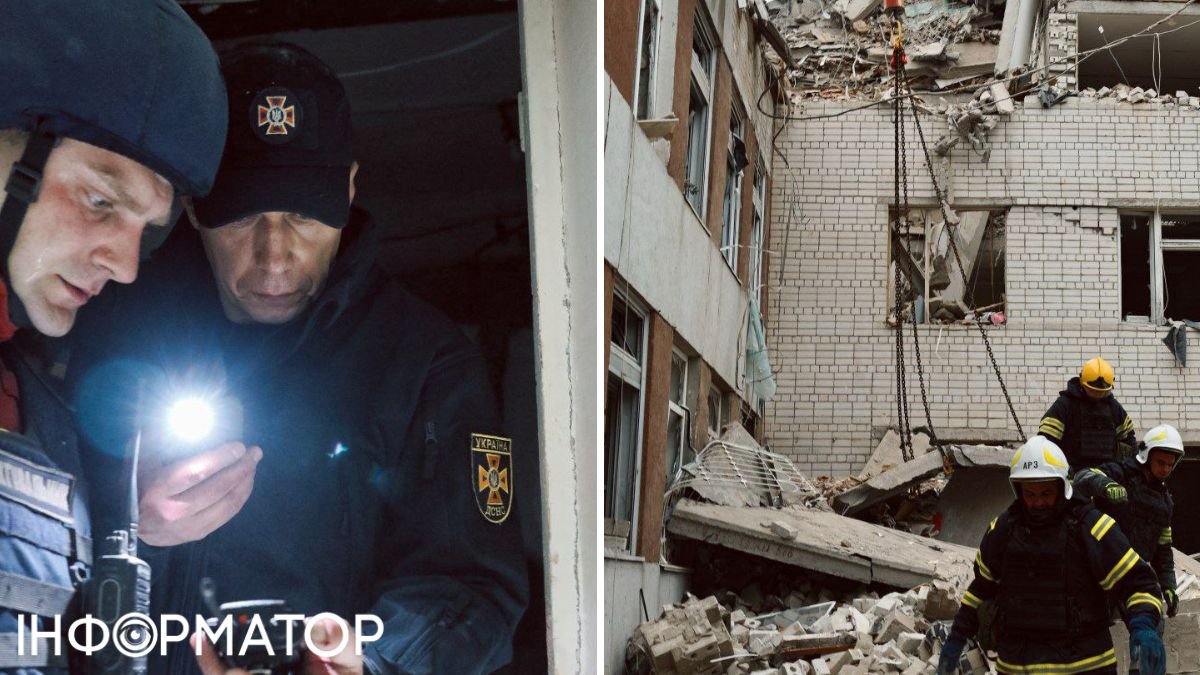 зруйнований будинок у Чернігові внаслідок ракетного удару
