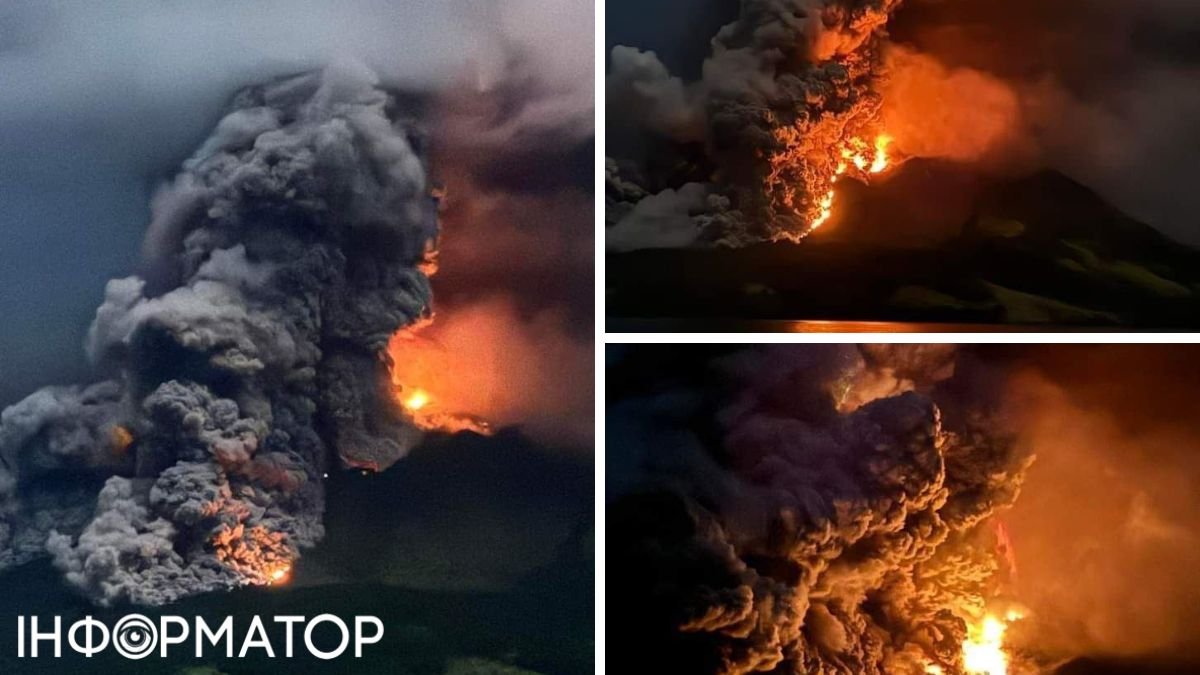В Индонезии извергается мощный вулкан