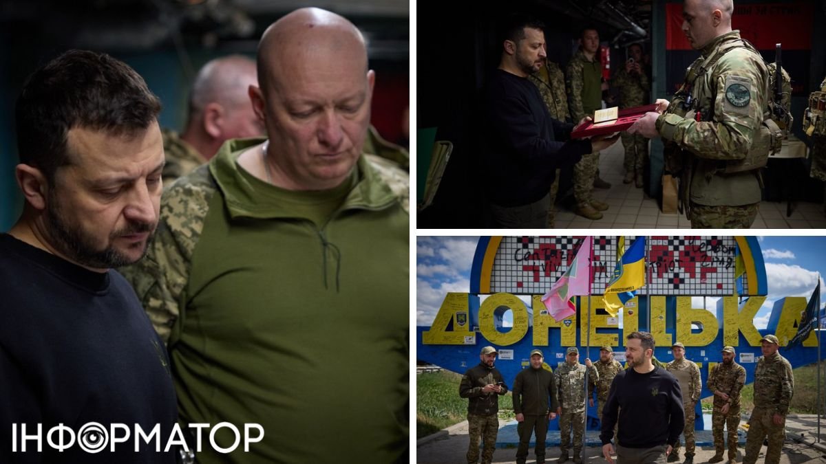 Посетил Часов Яр, наградил военных: детали поездки Зеленского на Донетчину