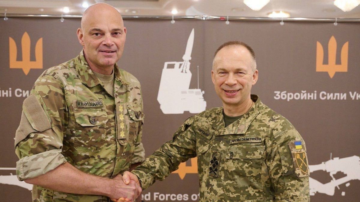 Командувач оборони Данії і Сирський провели розмову про підтримку ЗСУ