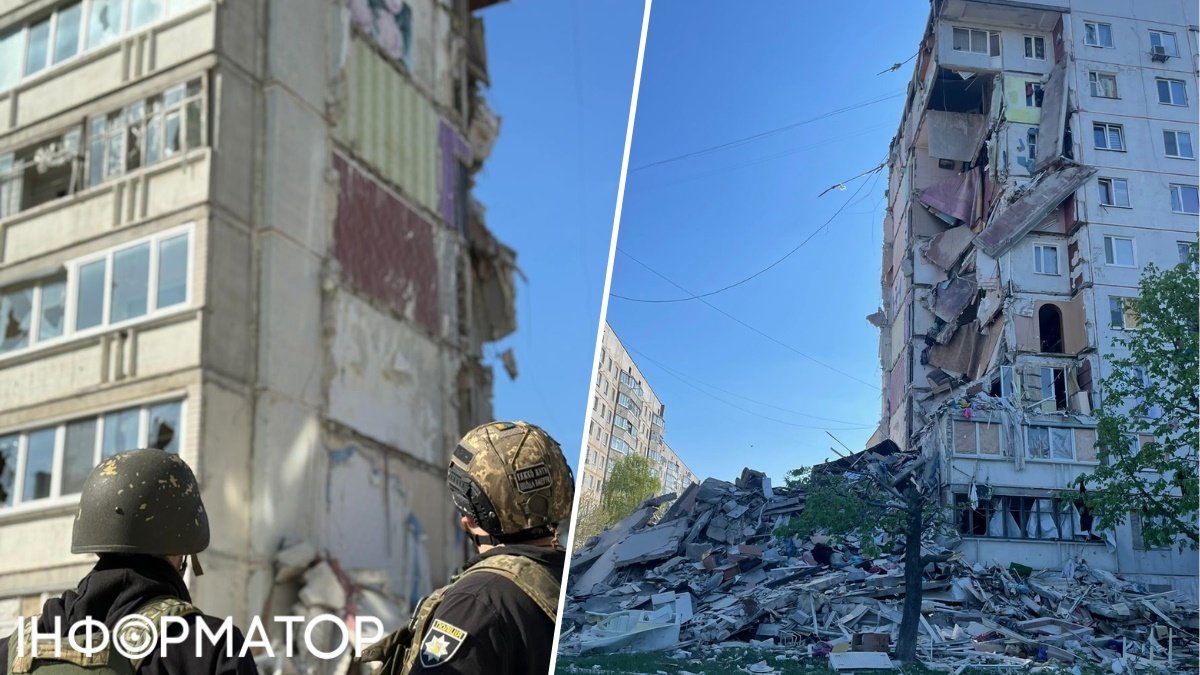 Россияне ударили по многоэтажке в Харьковской области планировочным боеприпасом: есть погибшие и раненые
