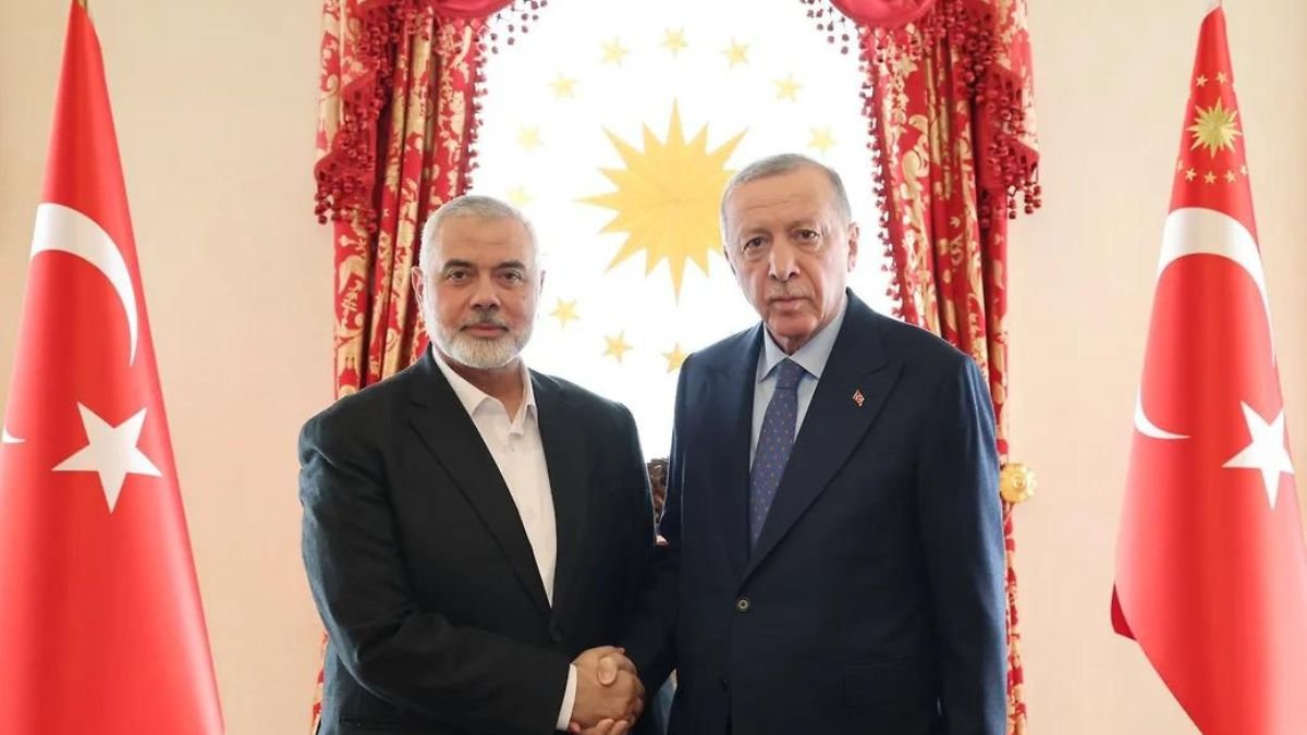 Эрдоган встретился с лидером  ХАМАС  Ханией в Стамбуле