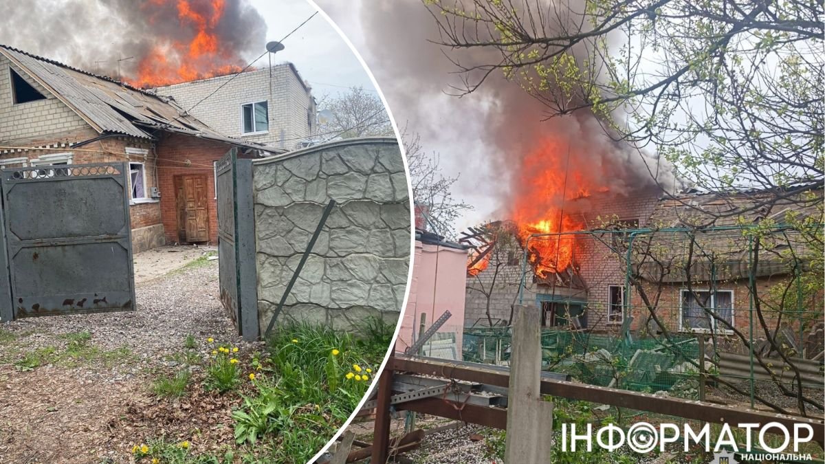 Росіяни вдарили КАБами по Харківщині: постраждали діти, горить двоповерховий будинок