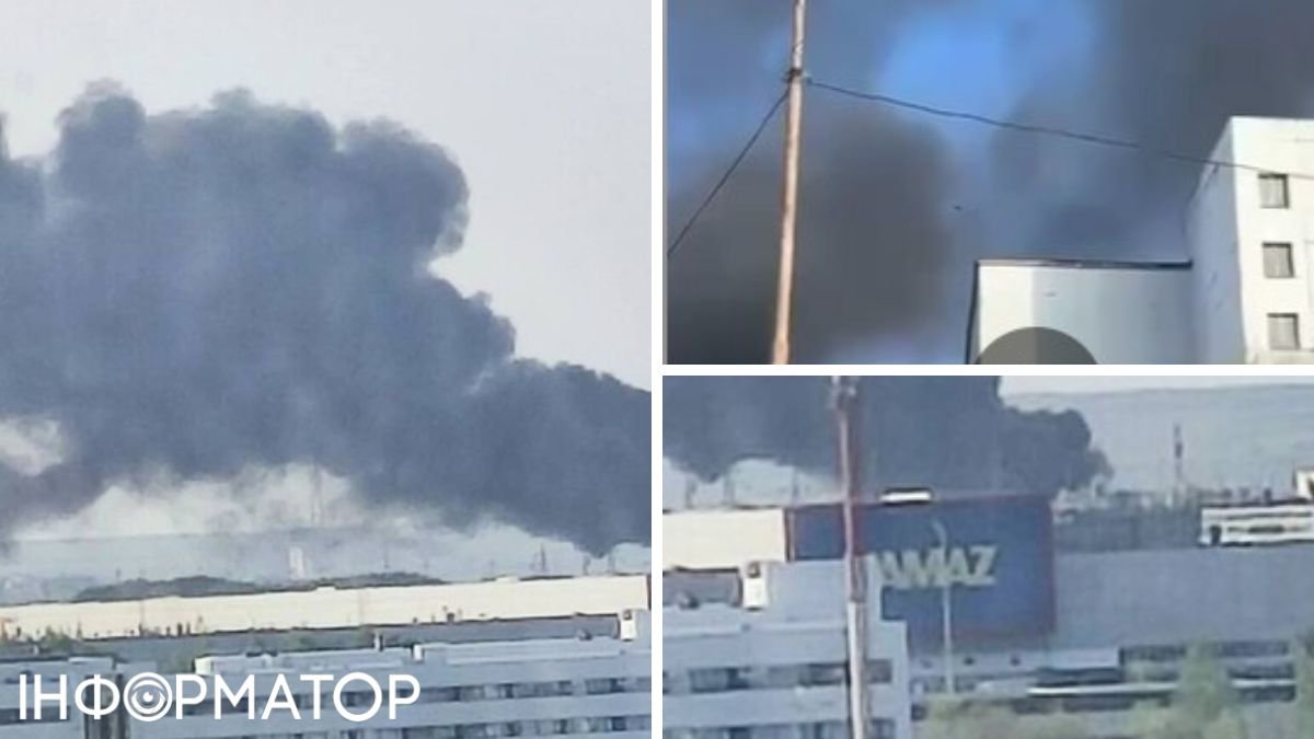 У Росії сталася масштабна пожежа на заводі КАМАЗ, який виготовляє найбільше військових машин для армії Путіна (відео)