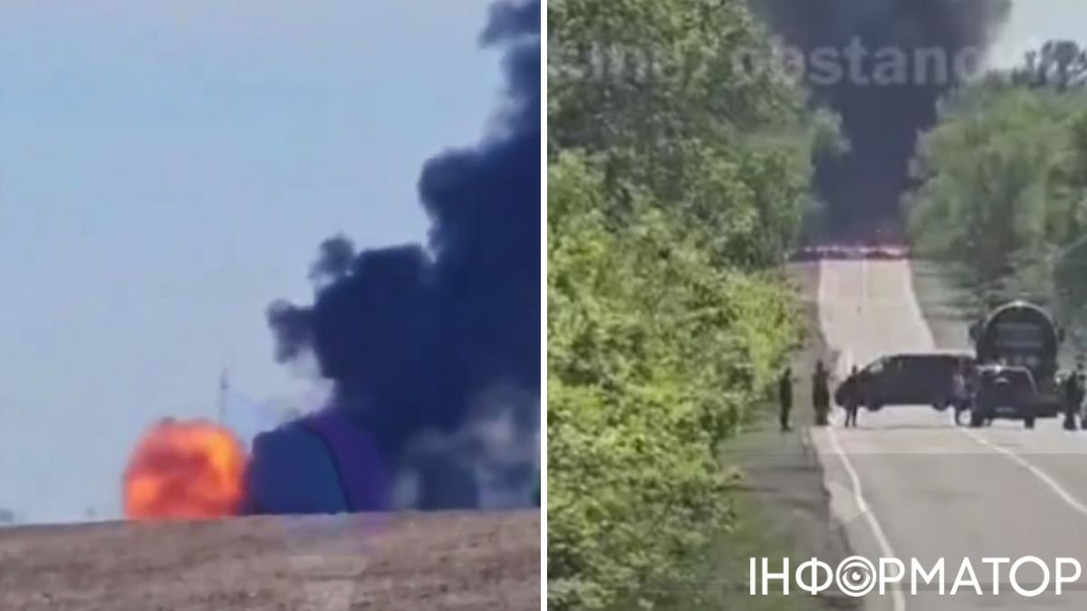 В оккупированном Свердловске взорвался грузовик с боеприпасами армии РФ (видео)