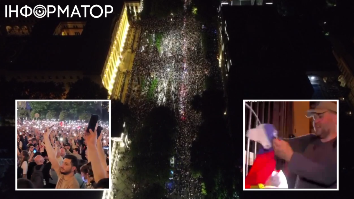 В Грузии большой протест против закона по "иноагентам": митингующие порвали российский флаг, их разгоняют водометами