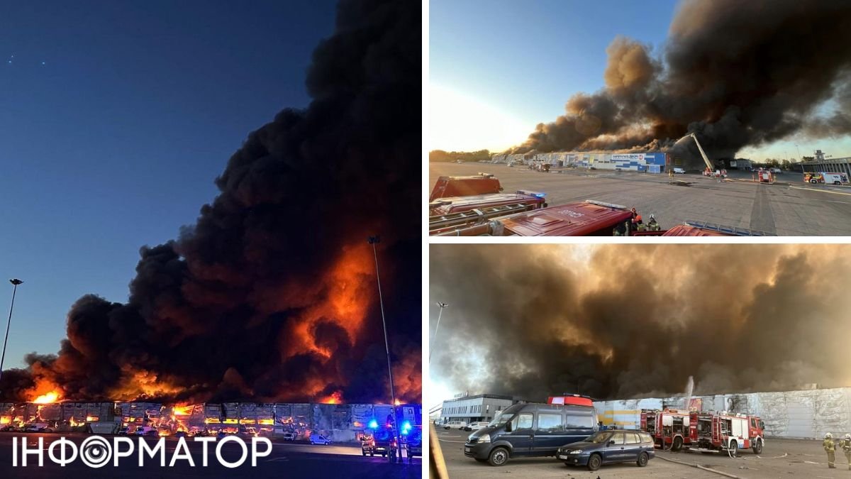 У столиці Польщі потужно горить торговий центр