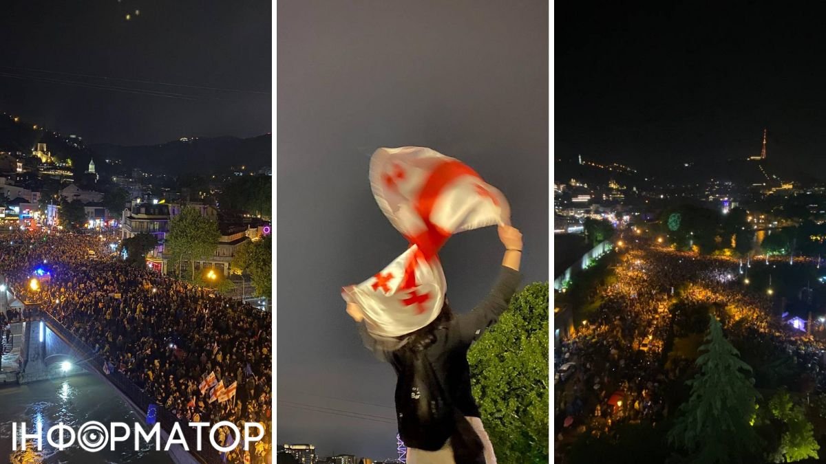 В Тбилиси продолжаются протесты: сообщают о рекордном количестве участников