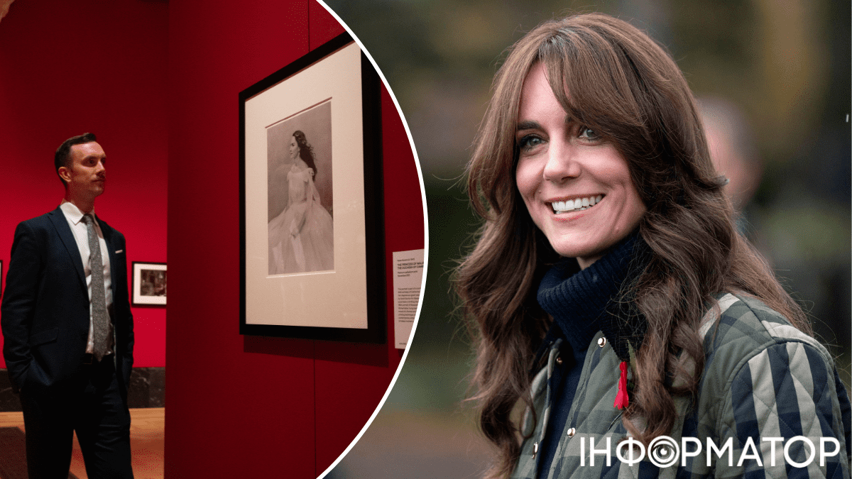 С обнаженными плечами: редкий портрет Кейт Миддлтон появился на выставке