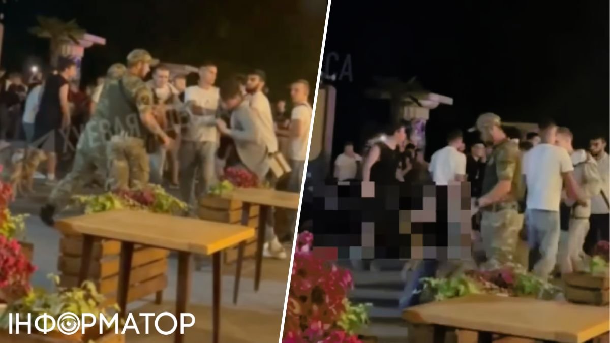В Одессе произошла массовая драка с участием мужчин в форме