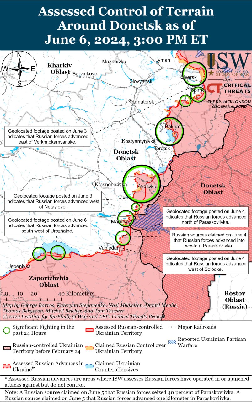 Карти боїв на Донеччині