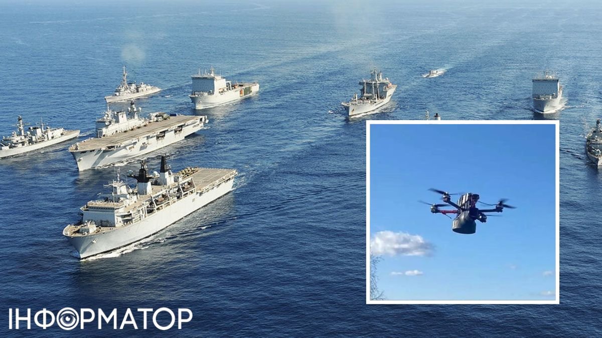 Корабли РФ в Азовском море и дрон