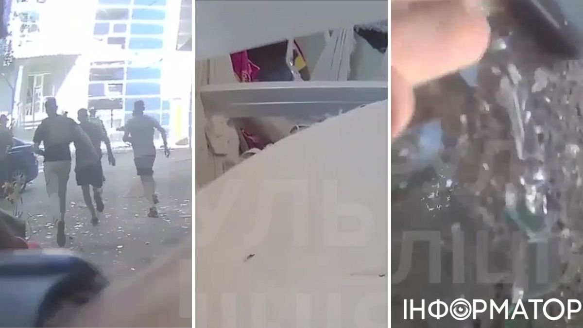 Перші хвилини після удару по Харкову 22 червня: поліція показала моторошне відео з бодікамер