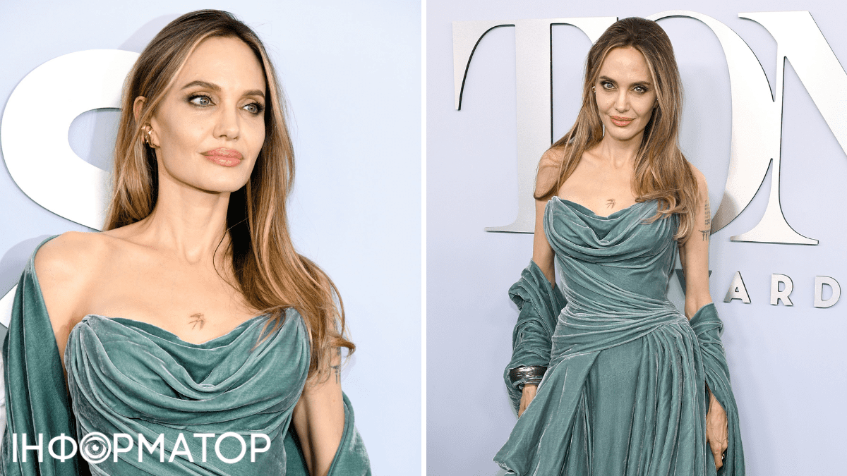 Анджелина Джоли на церемонии вручения премии «Тони»