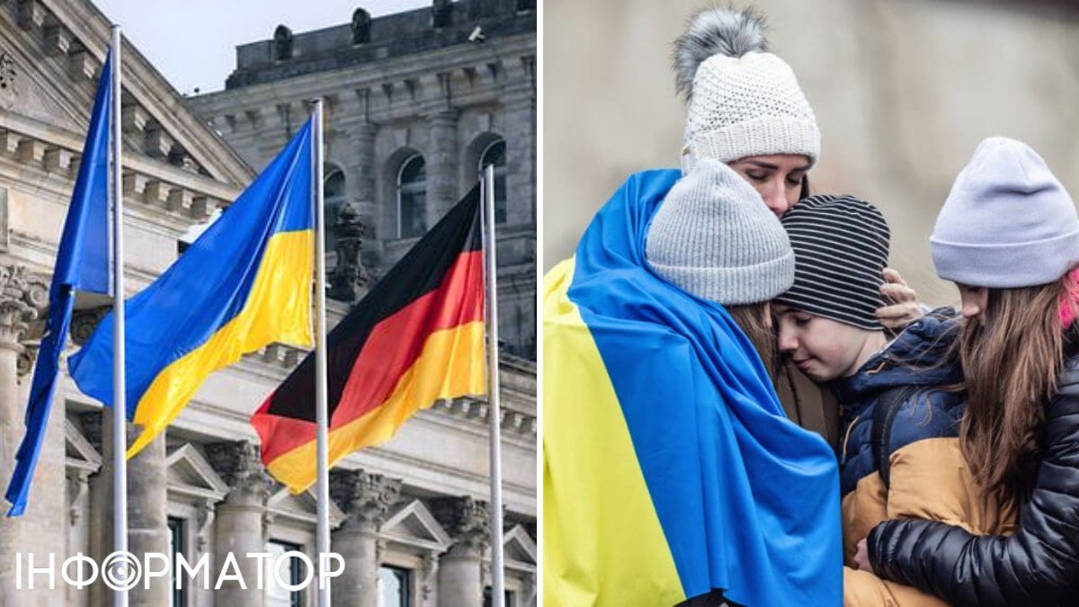 Украинские беженцы, флаг Германии