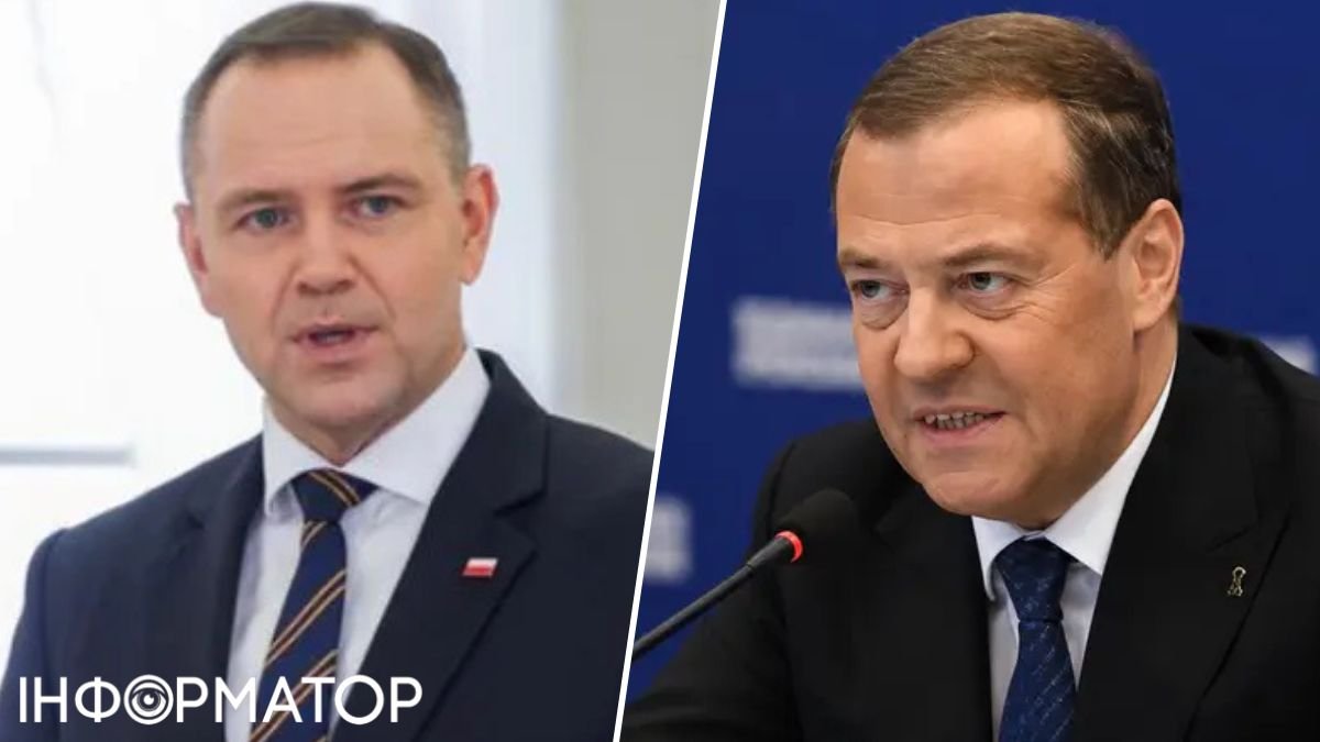 Кремлівський пропагандист Медведєв схвалив антиукраїнські дії Навроцького – це все, що потрібно знати про владу у Польщі
