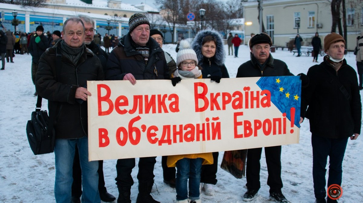В Киеве провели акцию против российской агрессии