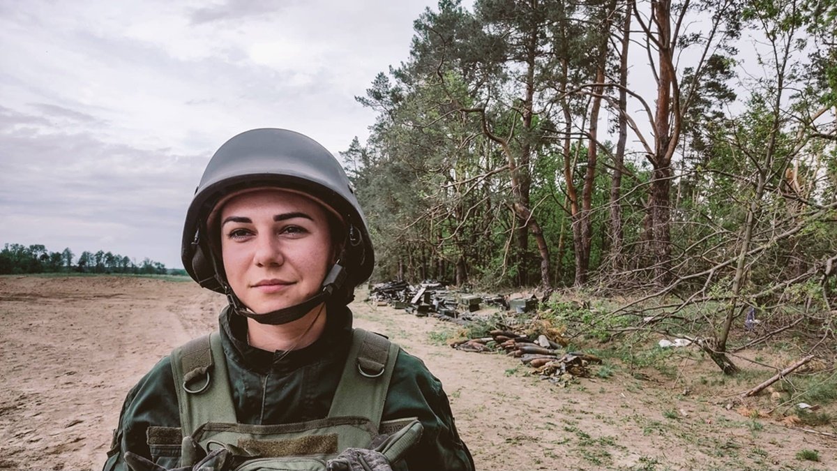 В Нацгвардии появилась первая женщина-сапёр: она прошла обучение в Косово