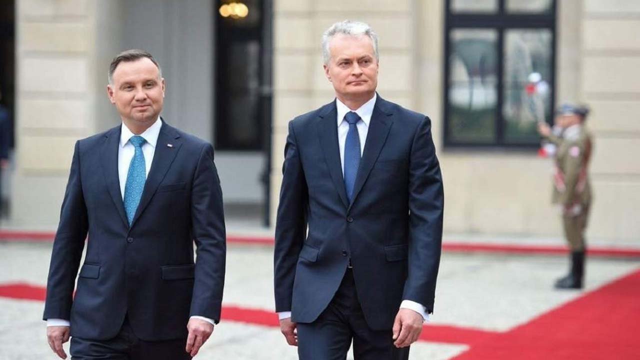 Президент Польщі Анжей Дуда та президент Литви Гітанас Науседа Президент Польщі Анжей Дуда та президент Литви Гітанас Науседа