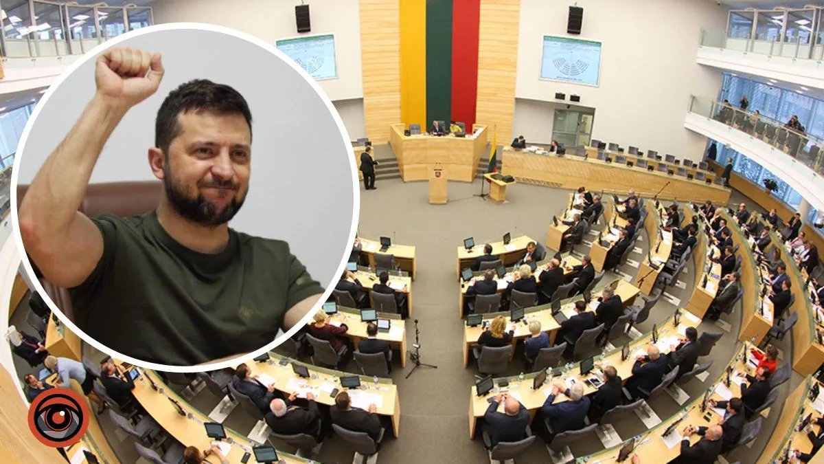 Литва присудила Премию свободы Украине и Владимиру Зеленскому