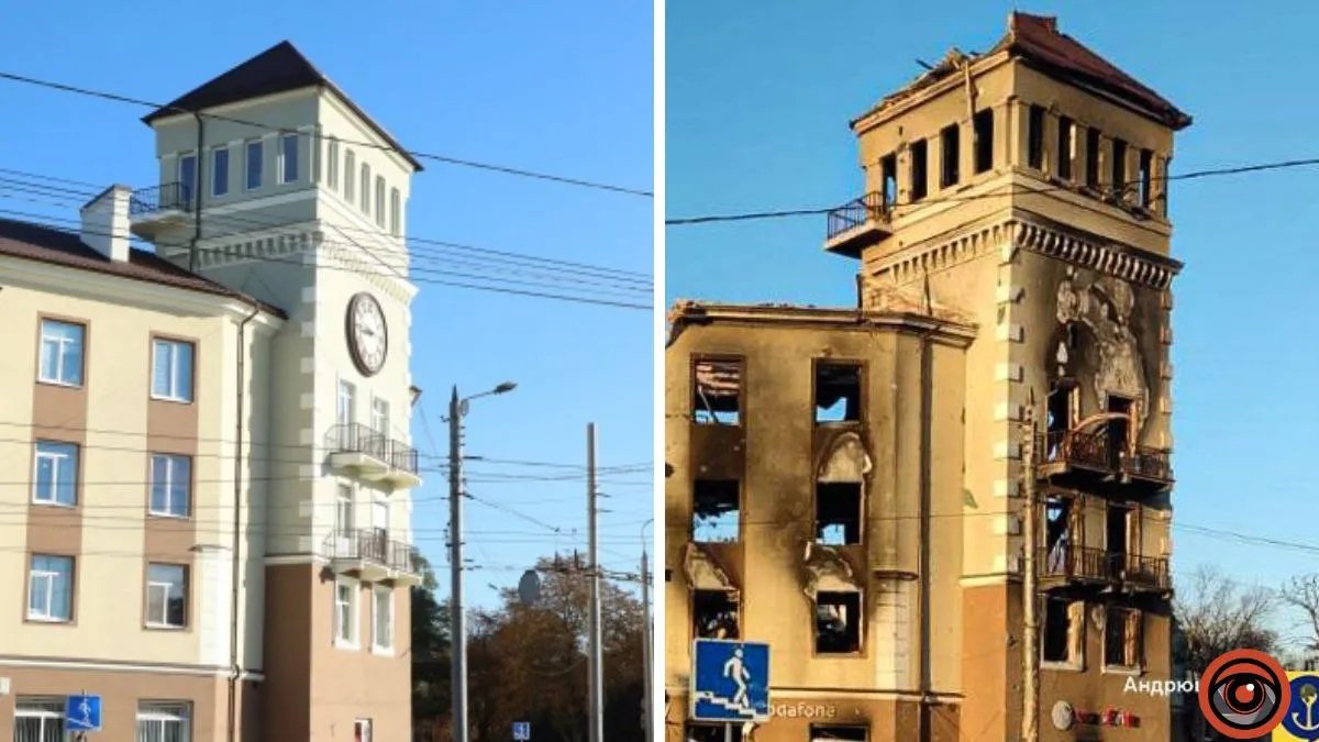 Реконструкция по-российски: в Мариуполе оккупанты снесли исторический «Дом с часами»