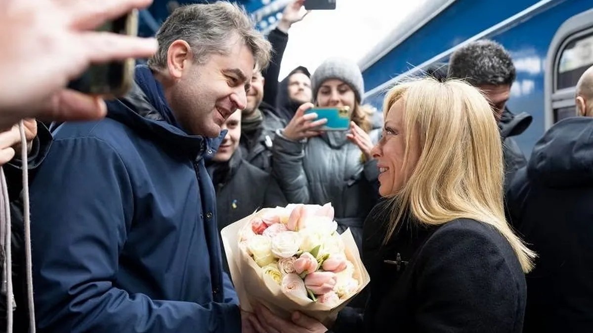 Прем'єрка Італії Мелоні приїхала до України: відвідає Бучу, поговорить з Зеленським