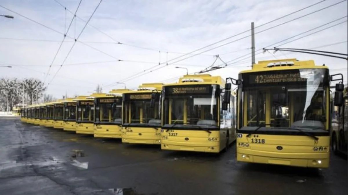 У Києві частина тролейбусів не вийшли на маршрут через проблеми з електрикою