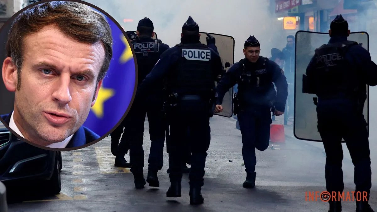 На президента Франции Макрона пытались напасть во время визита в Нидерланды: видео