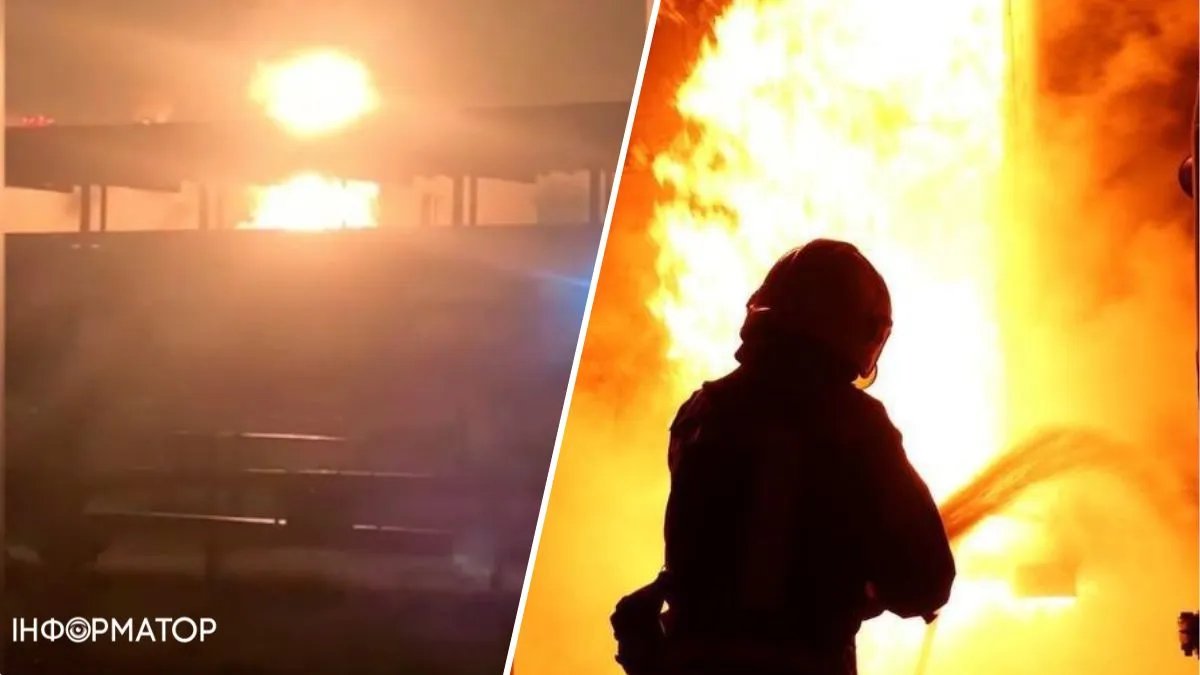 В Краснодарском крае рф загорелся нефтеперерабатывающий завод, говорят об атаке беспилотников: видео