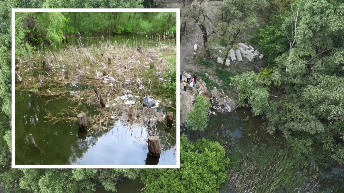 В Києві планують очистити від сміття озеро біля станції метро “Лісова”