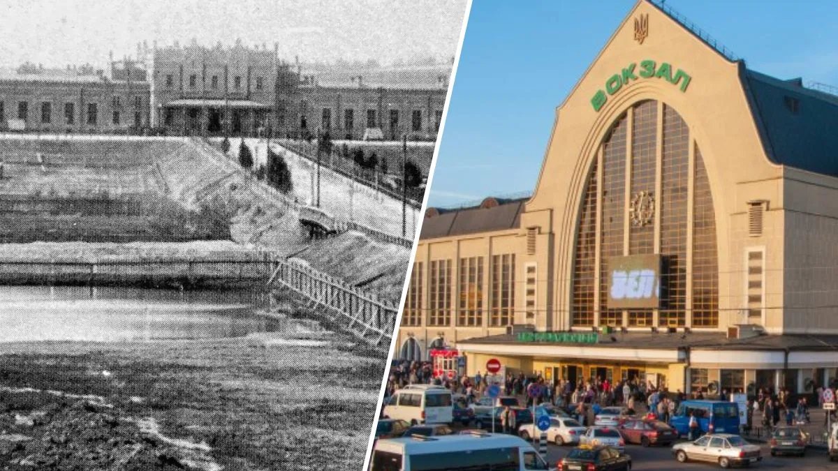 Як виглядав вокзал Києва та річка Либідь 150 років тому: архівні фото