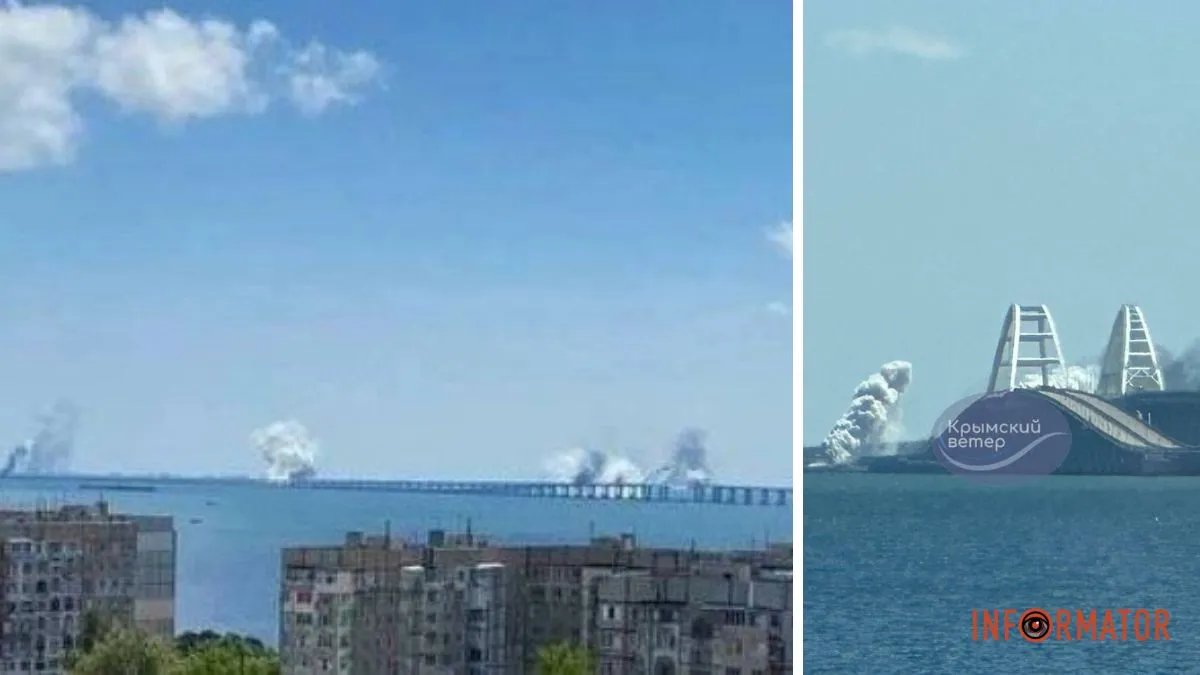 У Керчі пролунали потужні вибухи, Кримський міст у диму: всі подробиці, фото та відео