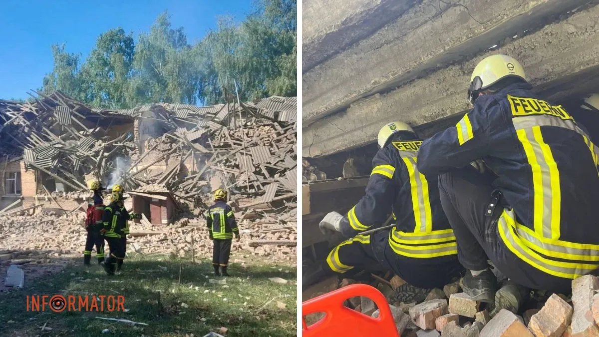Дрони зруйнували школу на Сумщині: під завалами знайшли тіла загиблих, в пастці може бути більше людей - фото