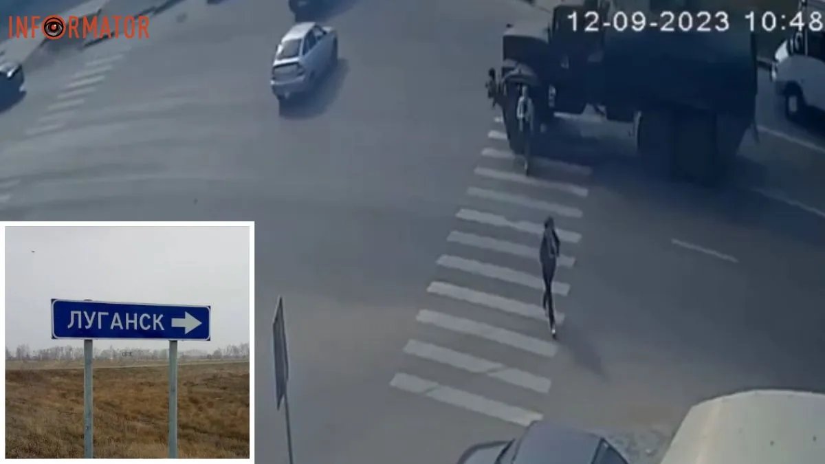 Навіть не зупинилися: в Луганську військові рф насмерть збили дівчину на пішохідному переході - відео