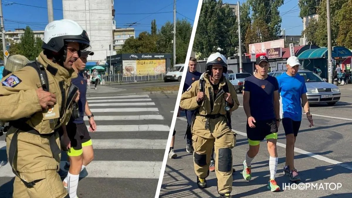 Український рятувальник за 12 годин пробіжить 100 км у спорядженні задля нового рекорду: фото і відео