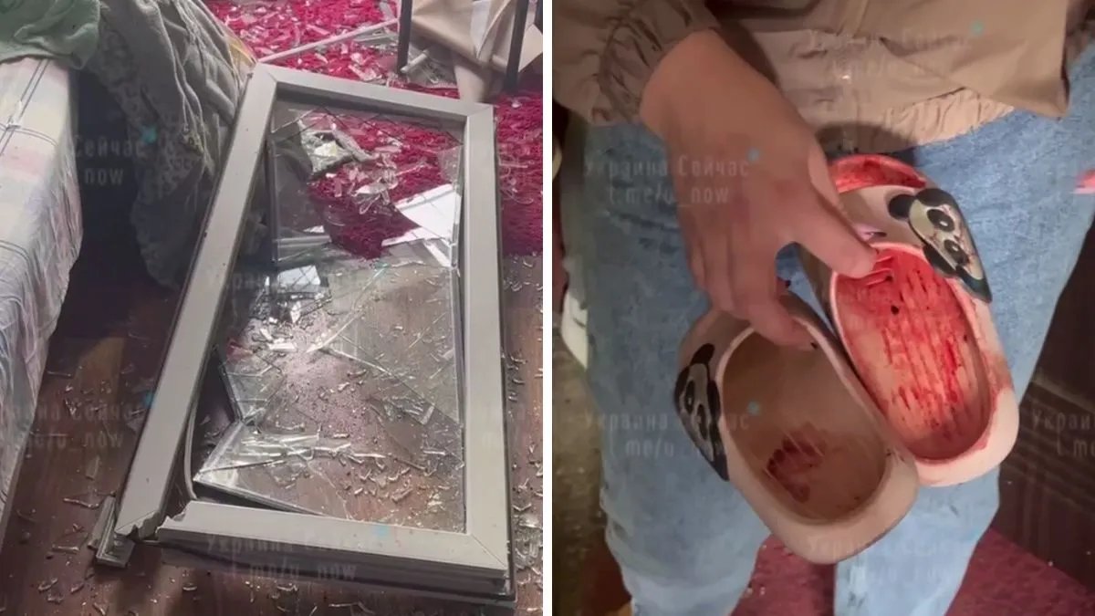 Скрізь скло та кров - мама постраждалої від атаки росіян дівчинки показала її кімнату