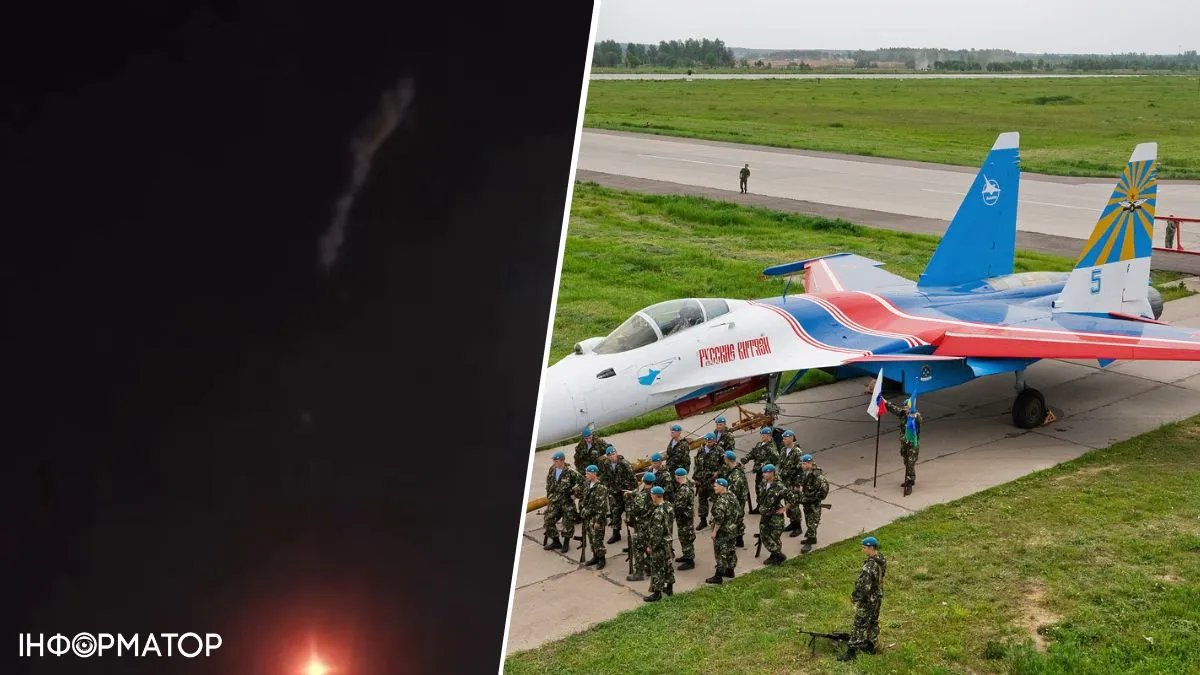 Российская ПВО сбила собственный истребитель СУ-35 в Запорожской области: Бутусов показал видео попадания