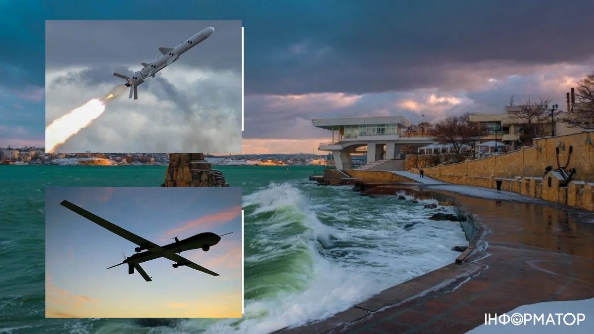 Россияне заявили о сбитии ракеты "Нептун" над акваторией Черного моря и беспилотника возле Севастополя